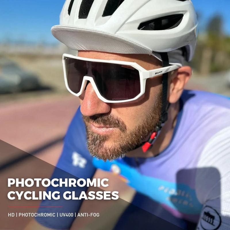 Óculos de Sol Fotocromáticos UV400 para Ciclismo SCVCN